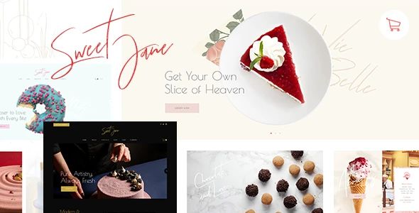 Sweet Jane – Delightful Cake Shop WordPress Theme